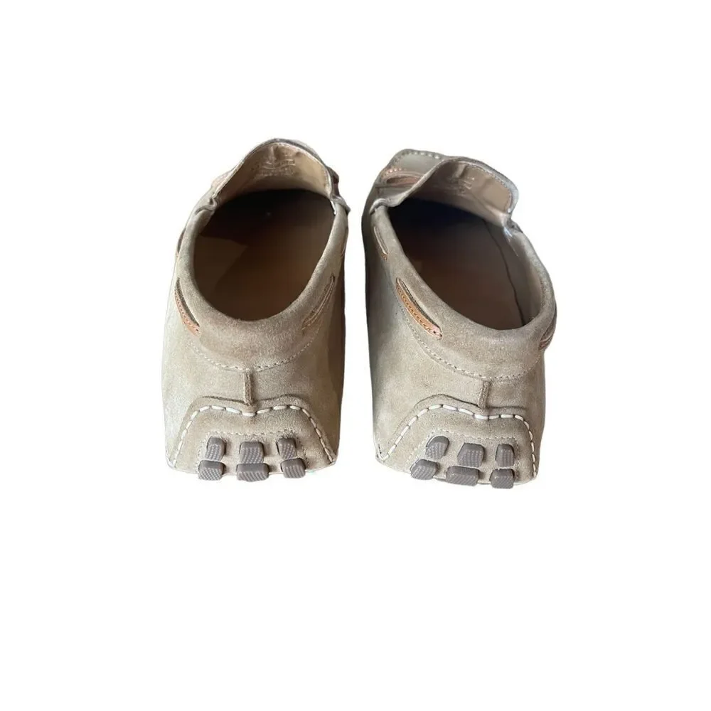 Zara Beige Mens Slip On Moccasin Bow Moc Toe Casual Loafer Shoes Size 43